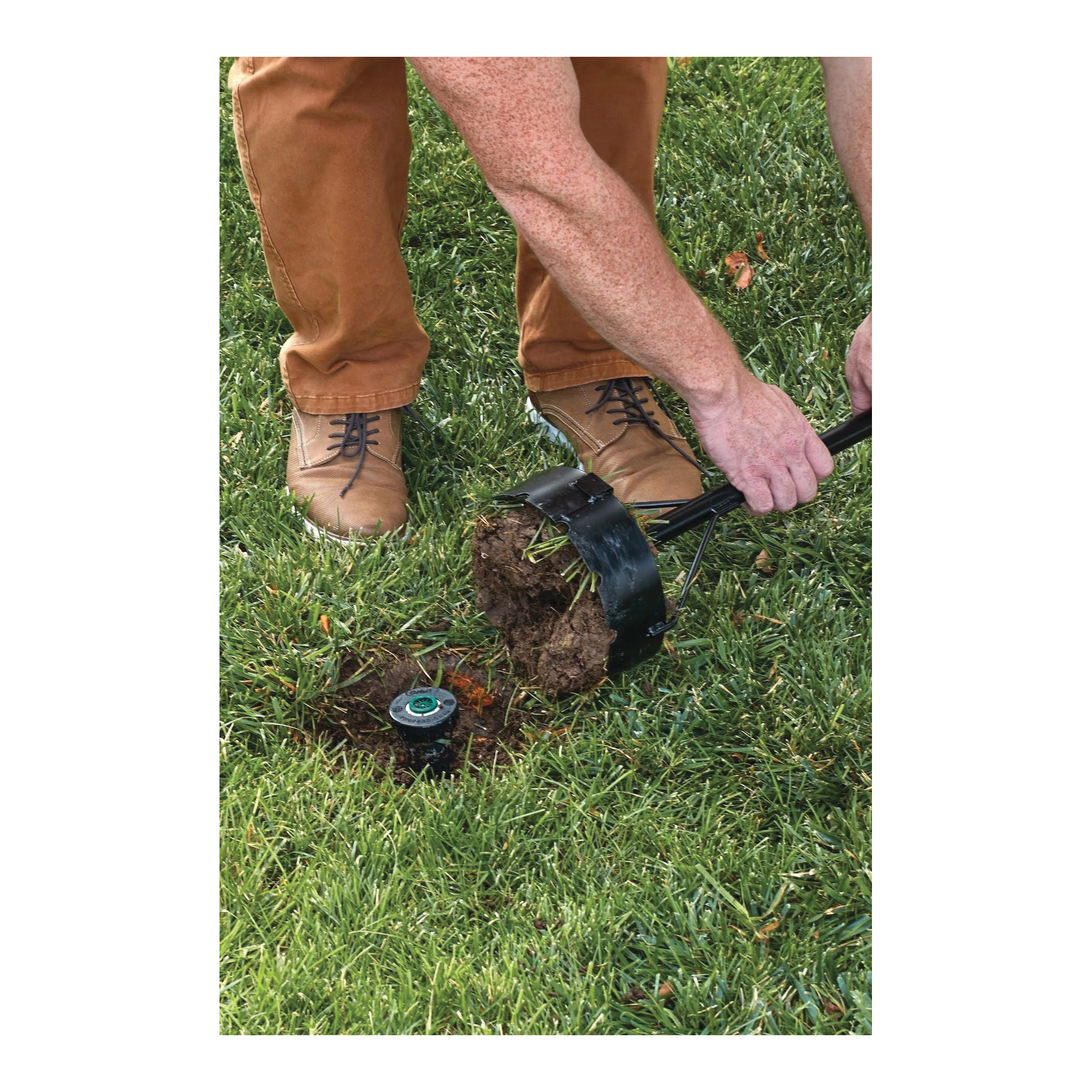 Sprinkler Donut Sod Cutter, Orbit, 2-3/8 in Cutting Capacity, Steel Blade - 3