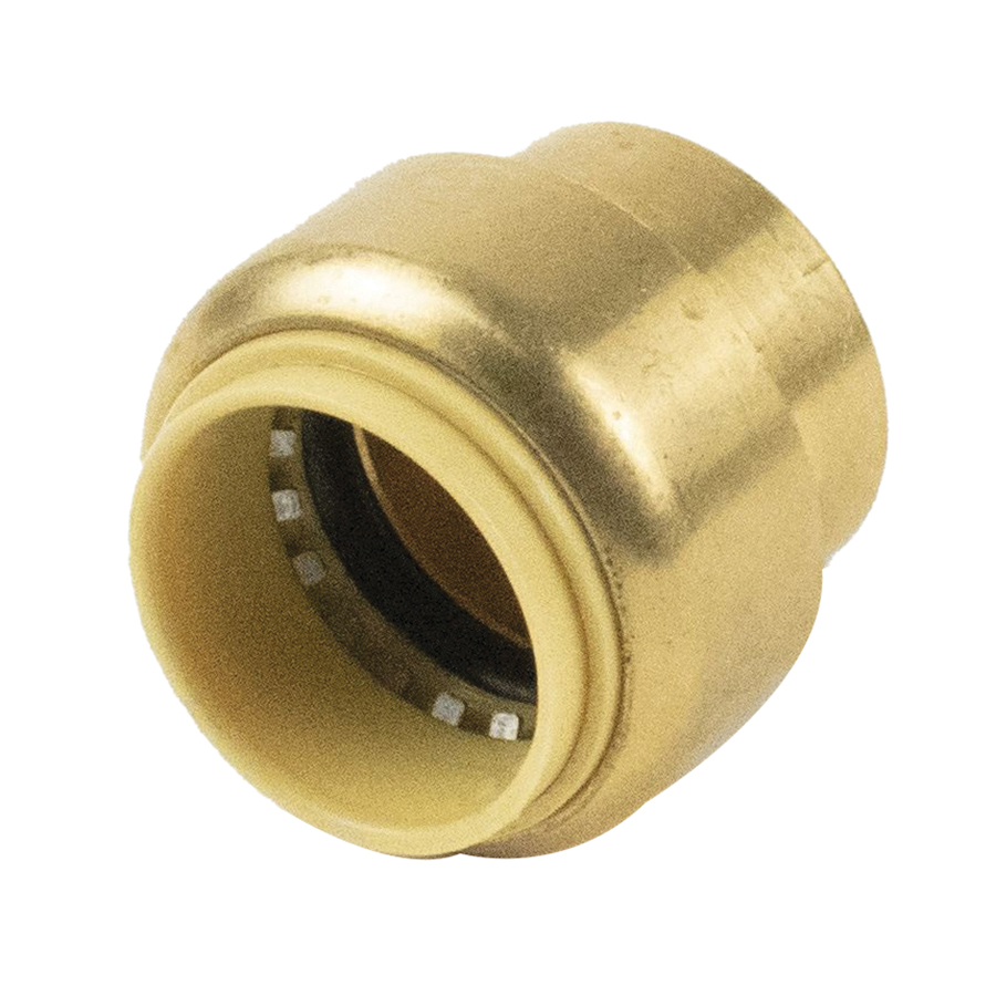 Proline 6633-004 Push Fit Cap, 3/4 in, Brass, 100 psi Pressure