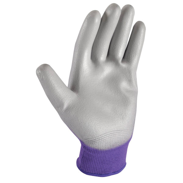 3-Pack Gloves, Wells Lamont, Women's, M, Elasticized Knit Wrist Cuff, Polyurethane Coating, Polyester - 2
