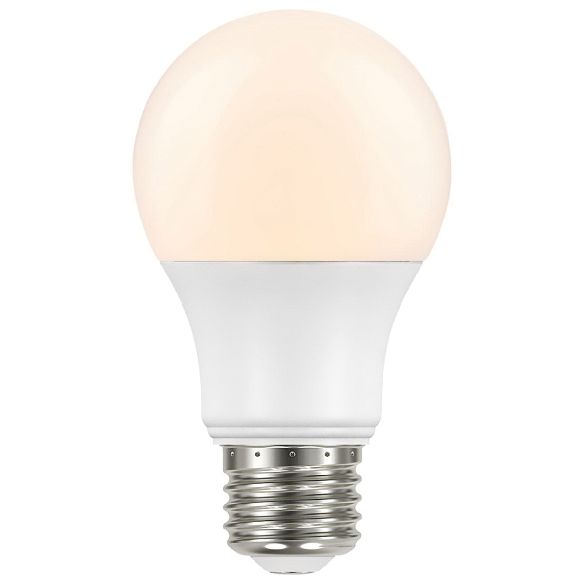 LED Lamp w/Photocell, Satco, Dusk to Dawn, A19 Lamp, 60 W Equivalent, E26 Medium Lamp Base, Non-Dimmable, White - 2