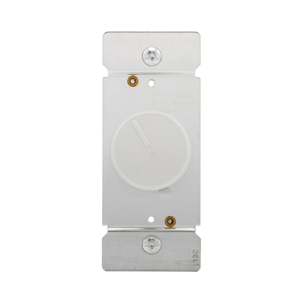 RFS15-W-K Fan Speed Controller, 1 -Pole, 1.5 A, 120 V, White