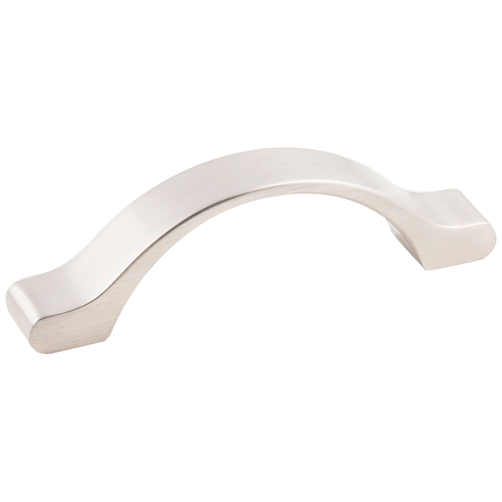 K8683SN-2 Cabinet Arch Pull, 4-1/16 in L Handle, 1-1/8 in Projection, Zinc, Satin Nickel