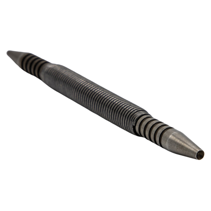 Center Punch and Nail Set, Spring Tools, 2/32 in Tip, 7 in L, Steel - 4
