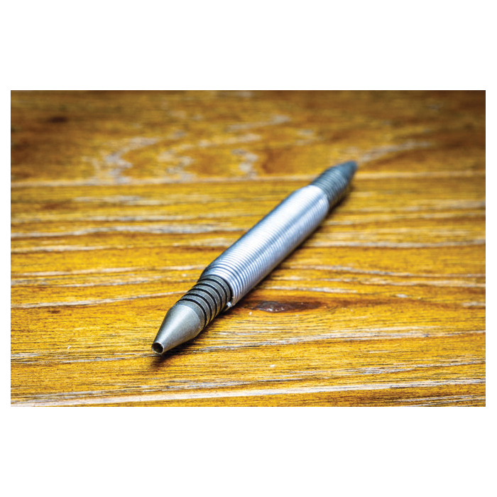 Center Punch and Nail Set, Spring Tools, 2/32 in Tip, 7 in L, Steel - 5