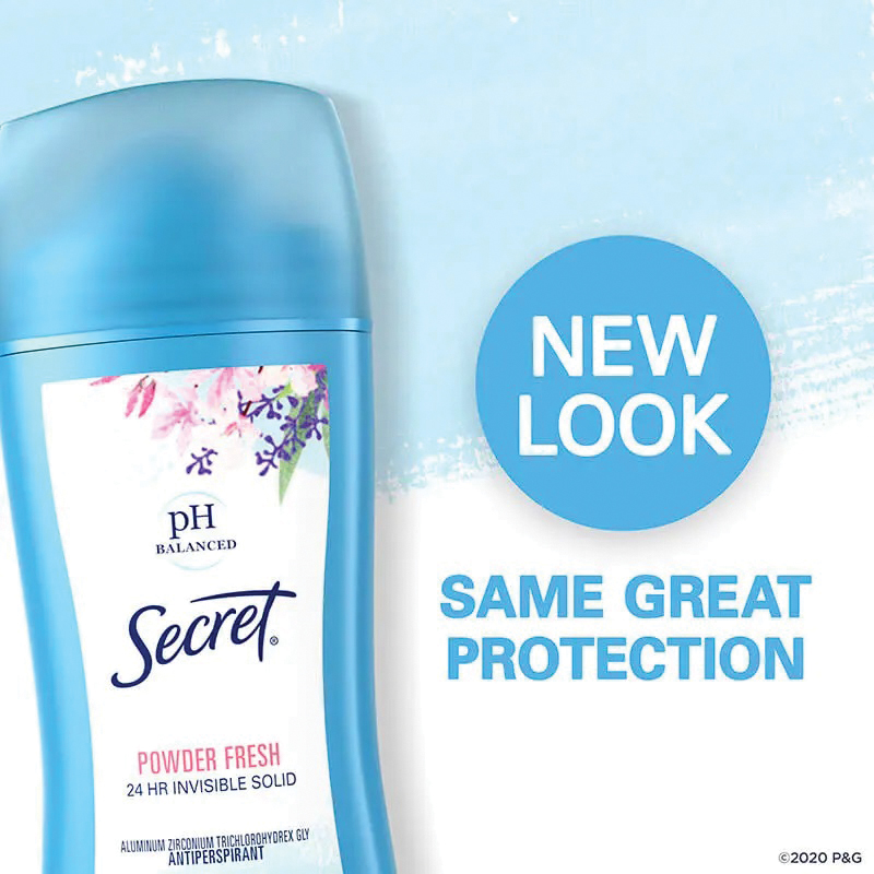 Secret 633569 Original Anti-Perspirant Deodorant, Solid, Powder Fresh, 2.6 oz - 2