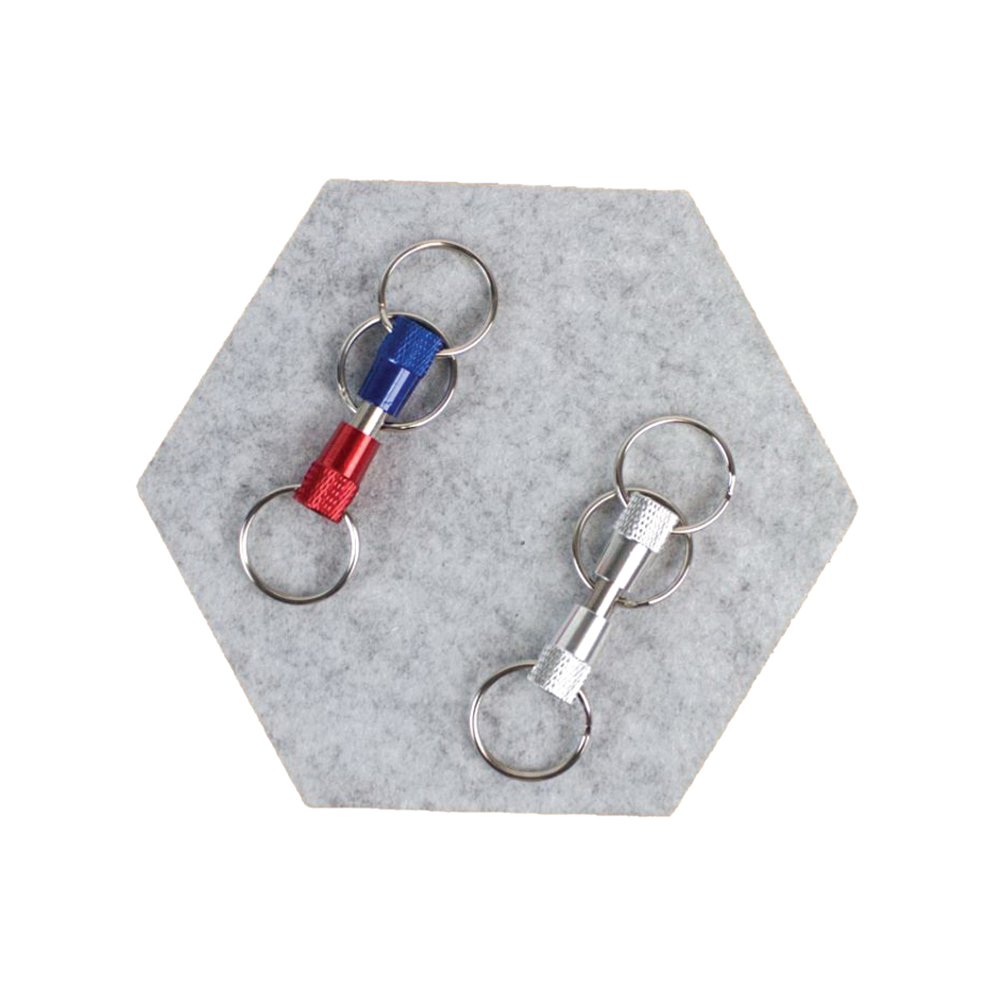 Lucky Line 71501 3-Way Pull Apart Key Ring, Pull Apart Ring
