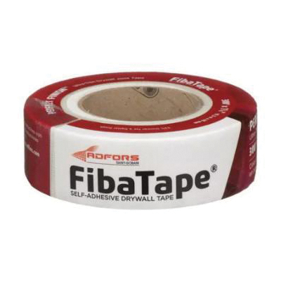 Adfors FibaTape Perfect Finish FDW8192-U Ultra-Thin Drywall Tape, 300 ft L, 1-7/8 in W, White