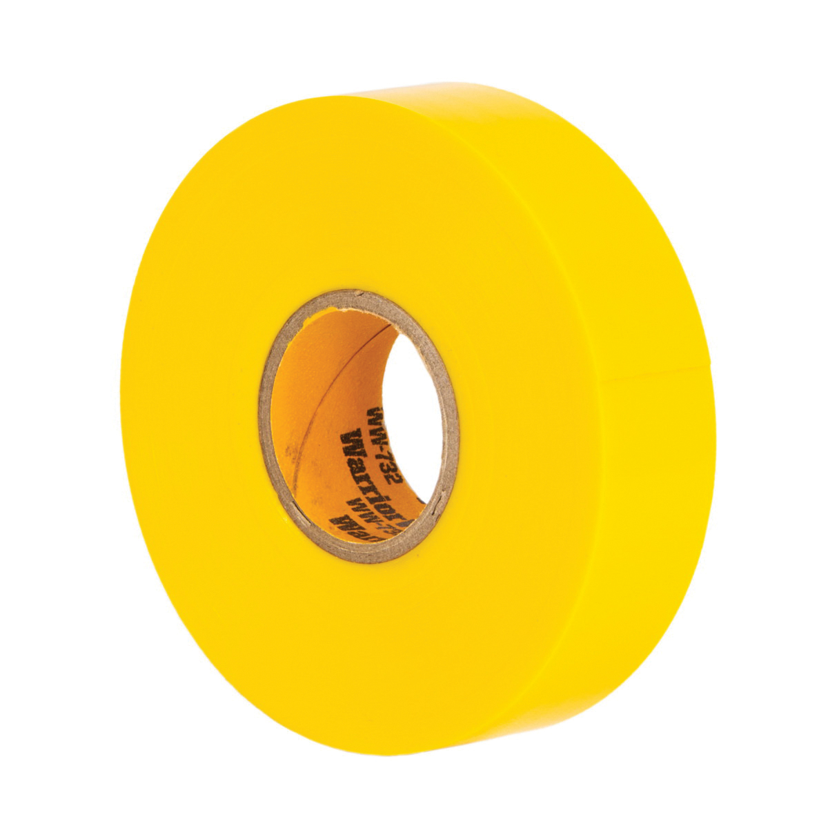 732 Series Electrical Tape, Warrior Wrap, 66 ft L, 3/4 in W, PVC Backing, Yellow - 5