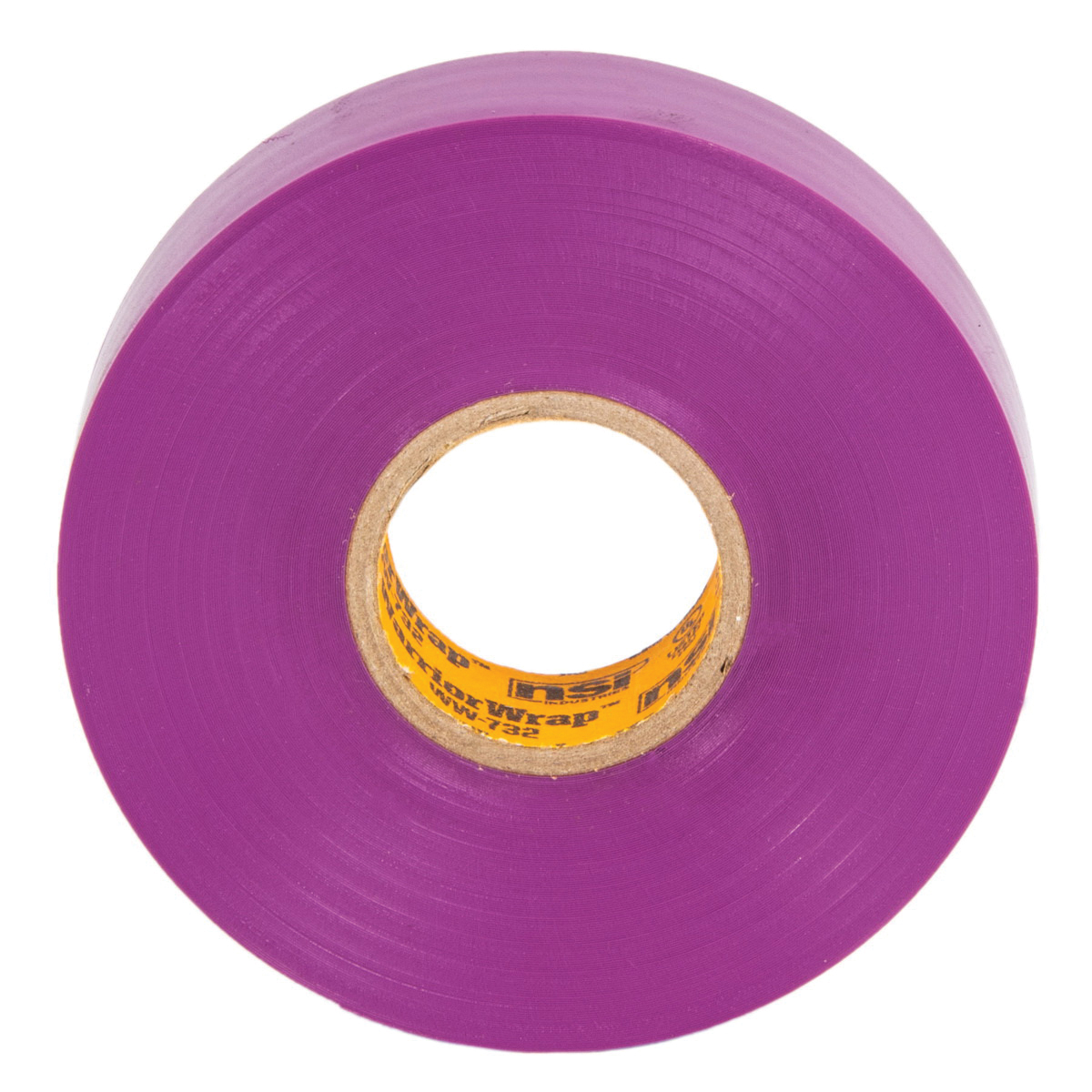 732 Series Electrical Tape, Warrior Wrap, 66 ft L, 3/4 in W, PVC Backing, Violet - 4
