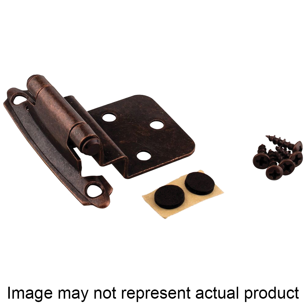 KFHI-A-MB2 Cabinet Hinge, 3/8 in Inset, Self Close, Matte Black