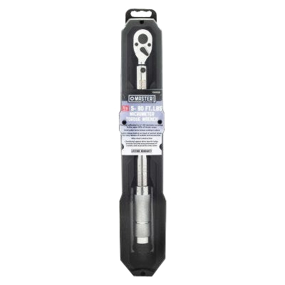 Micrometer Torque Wrench, Master Mechanic, 3/8 in Drive, 5 to 80 ft-lb, Alloy Steel - 2