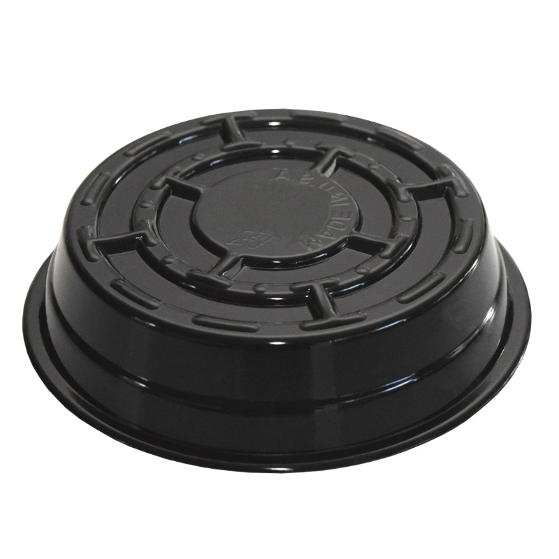 Curtis Wagner Plastics BLK-806 Heavy Plant Saucer, 6 in Top, 5 in Base Dia, Round, Plastic/Vinyl, Black