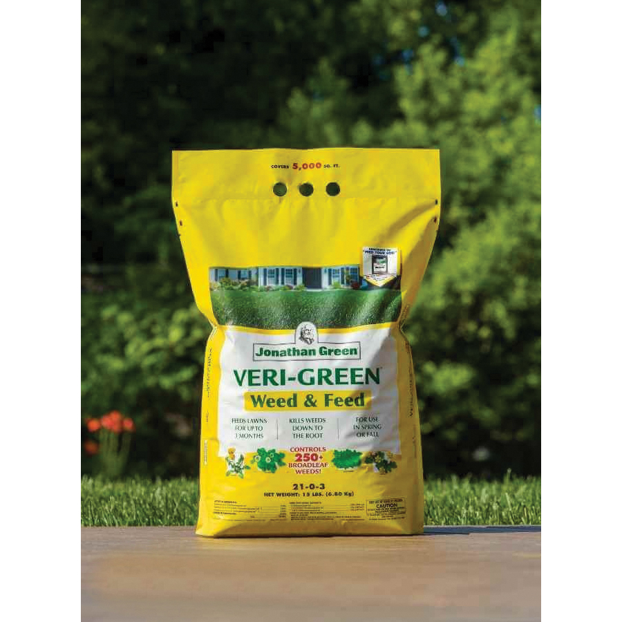 Lawn Fertilizer, Jonathan Green, Veri-Green 15 lb Bag, Granular, 21-0-3 N-P-K Ratio - 3