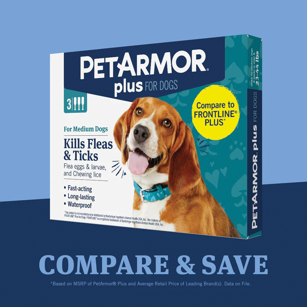 PetArmor Plus 5388 Flea and Tick Topical Treatment, Liquid Tube