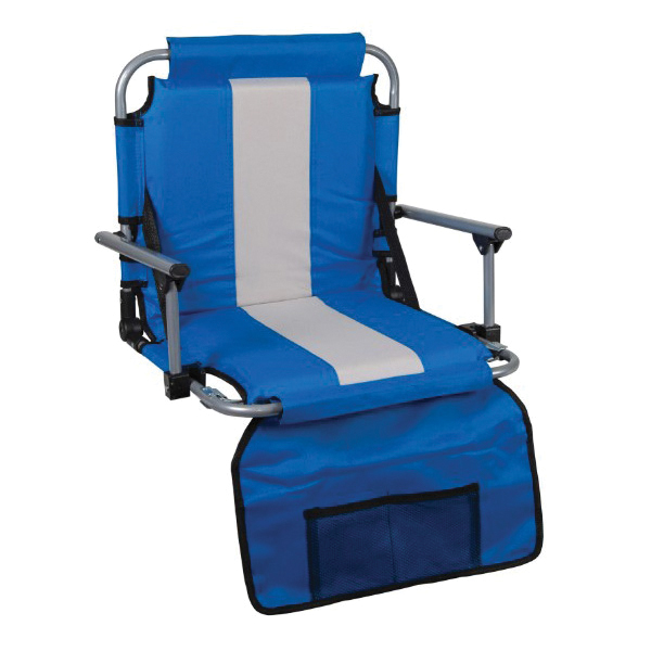 G-8-50 Foldable Stadium Seat with Arms, 17-1/2 in W, 21 in D, 17-1/2 in H, Steel Frame