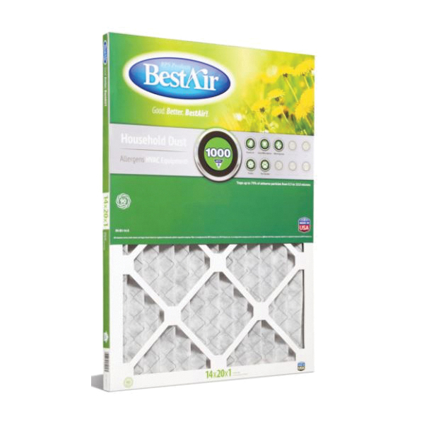 B1-1420-8-12 Air Filter, 20 in L, 14 in W, 8 MERV, 600 MPR
