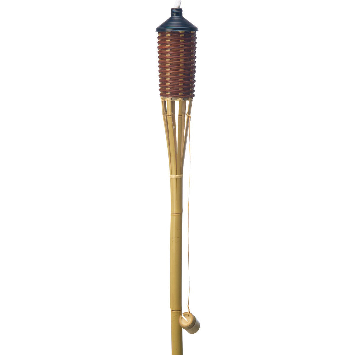Outdoor Expressions 700775 Patio Torch, 5 ft H, Bamboo, Brown
