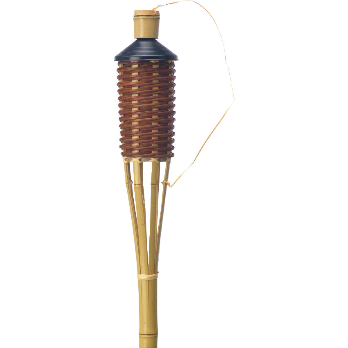 Outdoor Expressions 700775 Patio Torch, 5 ft H, Bamboo, Brown