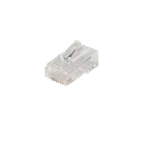 Leviton 47613-EZR Cat 5e Plug, RJ45 Connector, Phosphor Bronze Contact, Clear