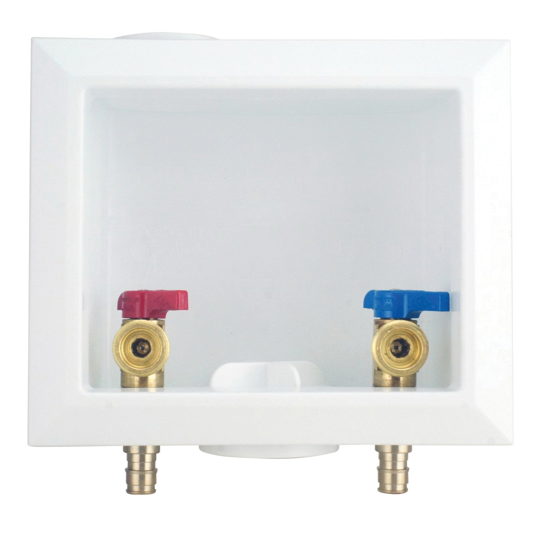 EPXBOXWM Washing Machine Outlet Box, 1/2 in Connection, Brass