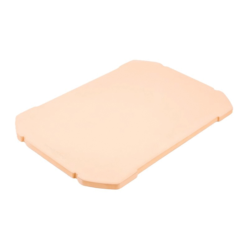 69842 Pizza Stone, Rectangular, 18.8 in L, 14 in W, Ceramic, Beige