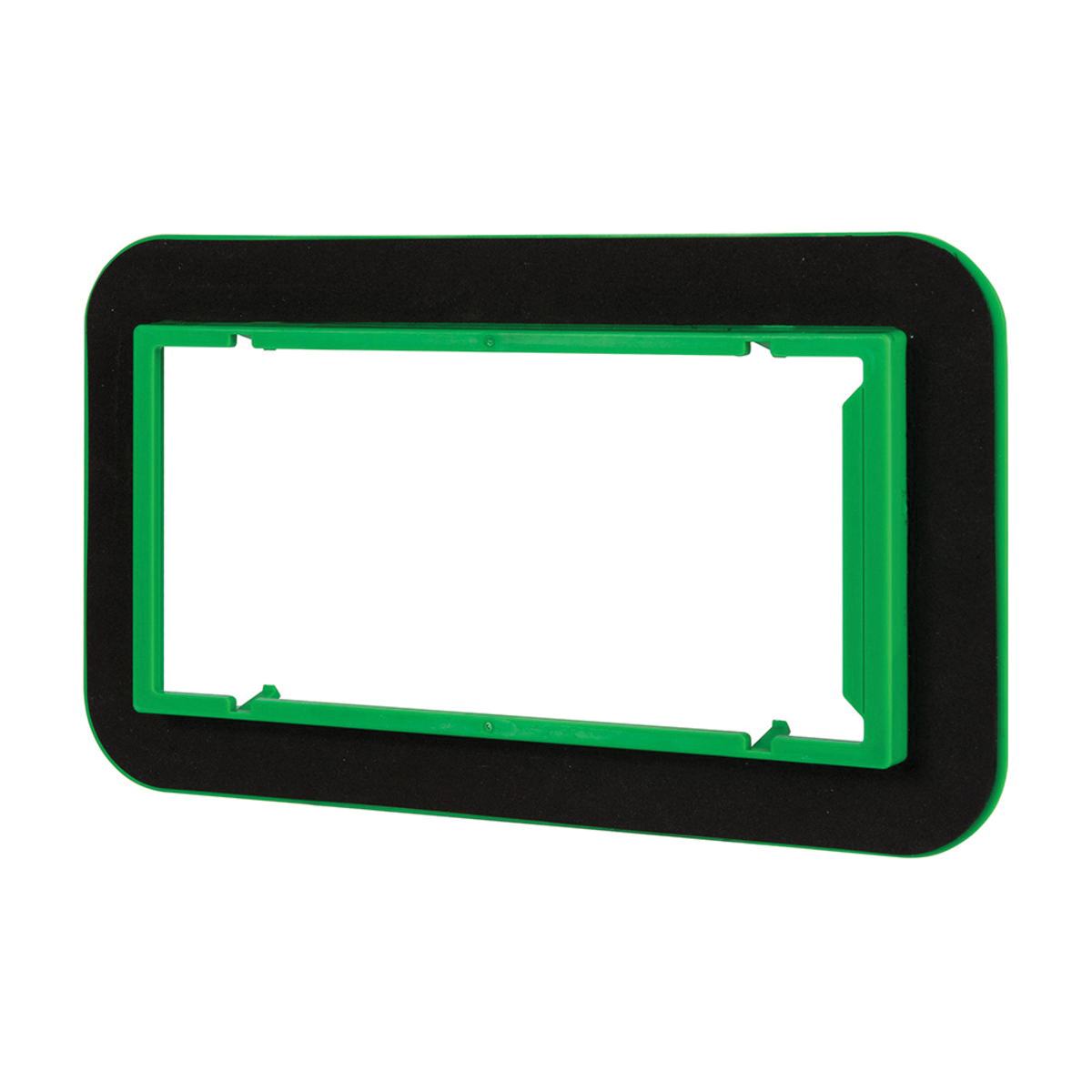 MDSK4G 4-Gang Draft Seal Kit, 10.2 in L, 6.2 in W, 1 in Thick, PVC, Black/Green