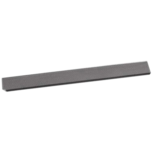 GG5KKDI Lock-On Gutter Guard, 4 ft L, 5 in W, Steel, Black, Galvanized