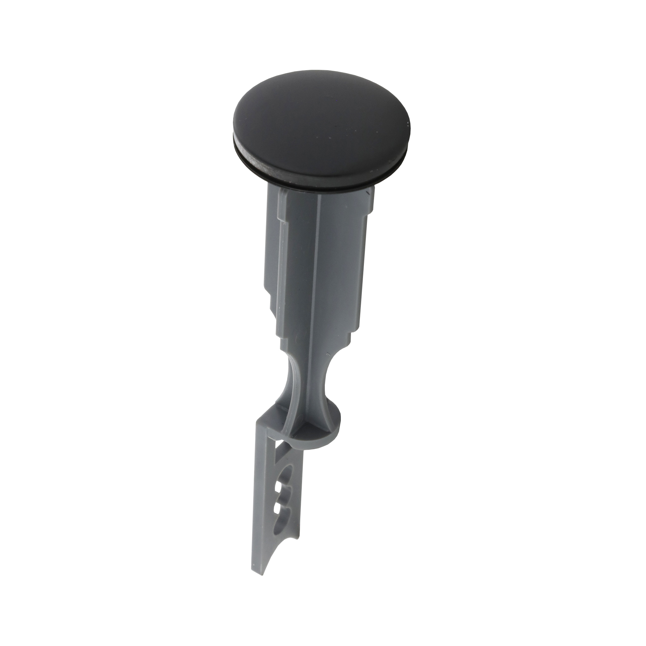 11059 Pop-Up Stopper, Plastic, Matte Black, For: Pop-Up Drain Assemblies