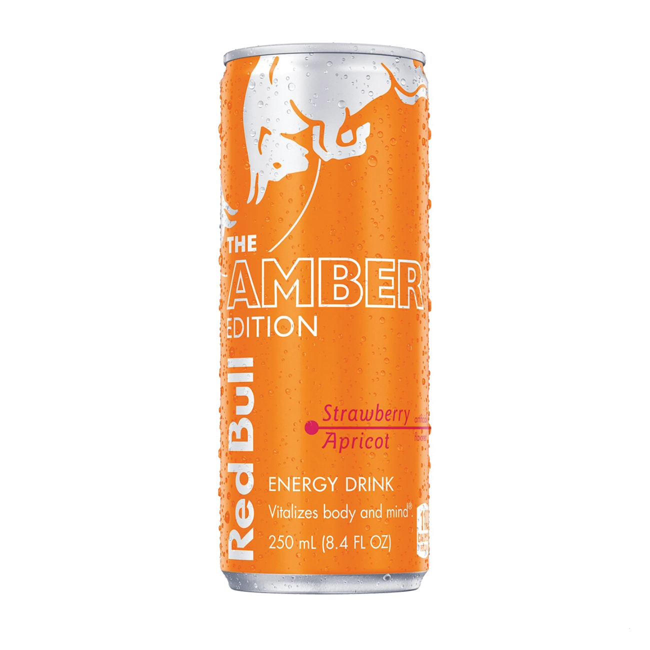 Amber Edition Series RB240073 Energy Drink, Strawberry Apricot, 12 oz Can
