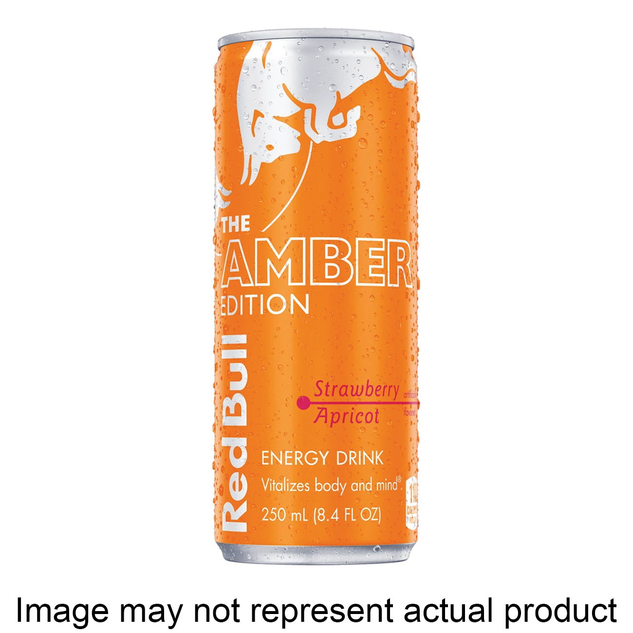 Amber Edition Series RB240073 Energy Drink, Strawberry Apricot, 12 oz, Can