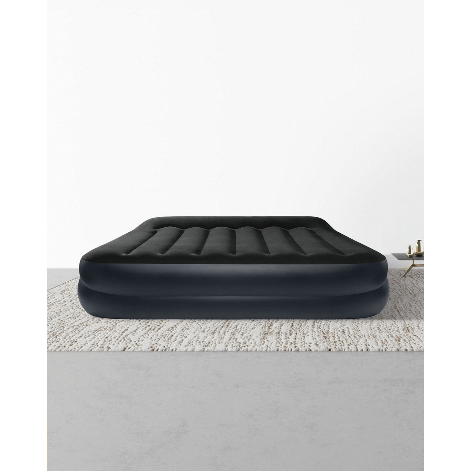 Intex Dura-Beam 64123ED Pillow Rest Air Mattress, 80 in L, 60 in W, Queen, Fiber, Black - 2