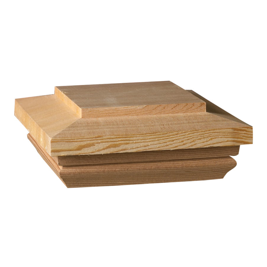 Deckorators 72258 Post Cap, 4 in L, 4 in W, Cedar
