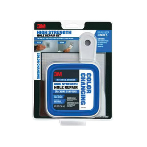 High Strength Hole Repair CC-KIT Color Changing Spackling Compound Kit, White, 8 fl-oz