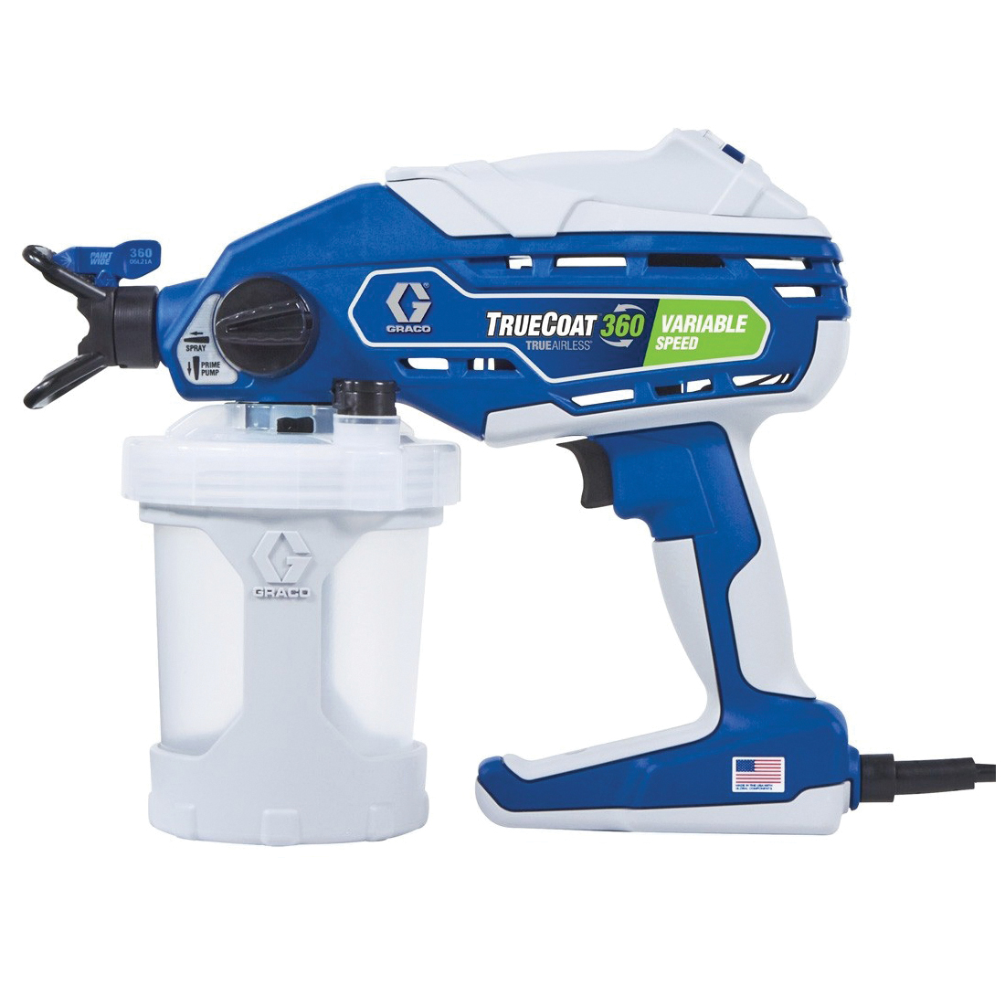 DIY Series 26D283 Airless Paint Sprayer, 0.01 to 0.015 in Tip, Piston Pump, 1-Finger Gun Trigger, 0.12 gpm