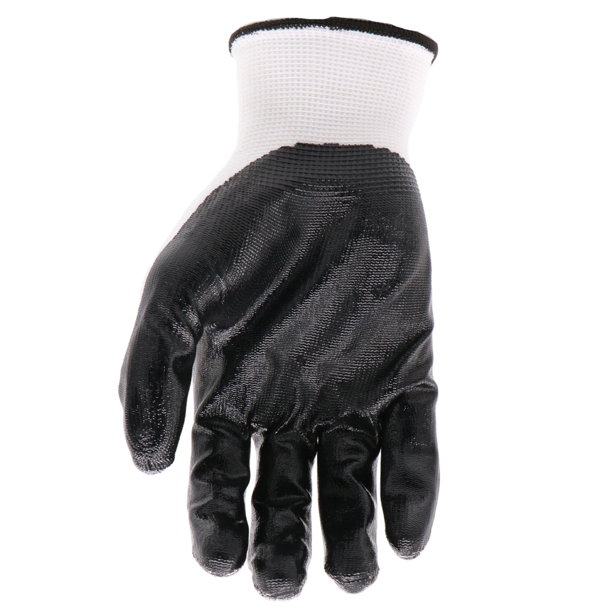 Coated Gloves, Boss, Men's, L, 8 to 8-3/8 in L, Elastic Knit Wrist Cuff, Nitrile Coating - 3