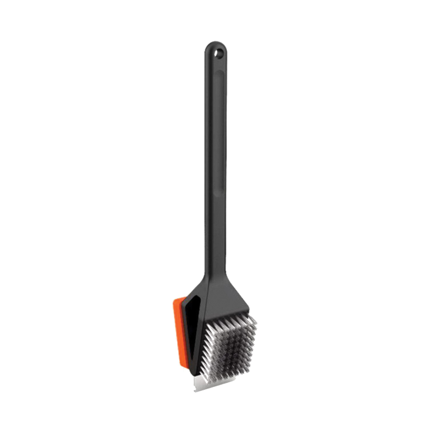 60320ACE Grill Brush With Scraper, Stainless Steel Bristle, Plastic Handle