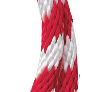 Solid Braided Polypropylene Rope, Koch, Red, 1/2 in Dia, 35 ft L - 1