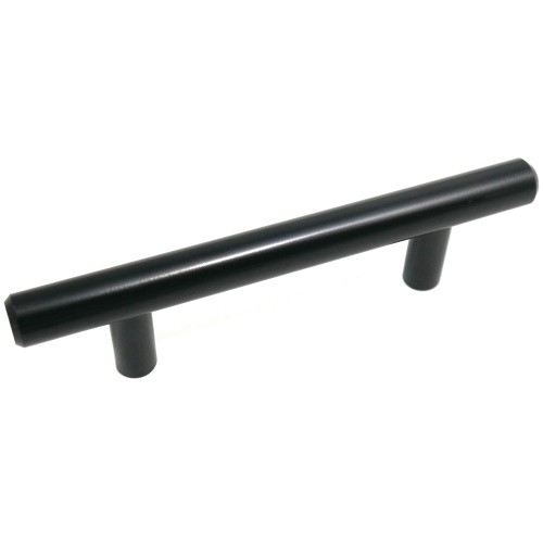 87020 Cabinet T-Bar Pull, 127 mm L Handle, 32 mm H Handle, Steel, Matte Black