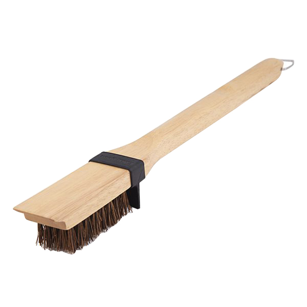 65228 Grill Brush, Palmyra Bristle, Wood Handle, 20 in L