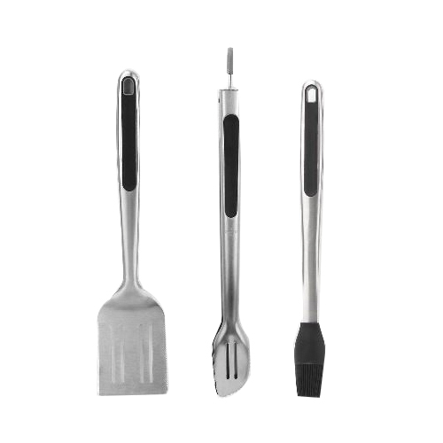 20187ACENST Grill Tool Set, Stainless Steel Blade, Stainless Steel, Comfort Grip Handle