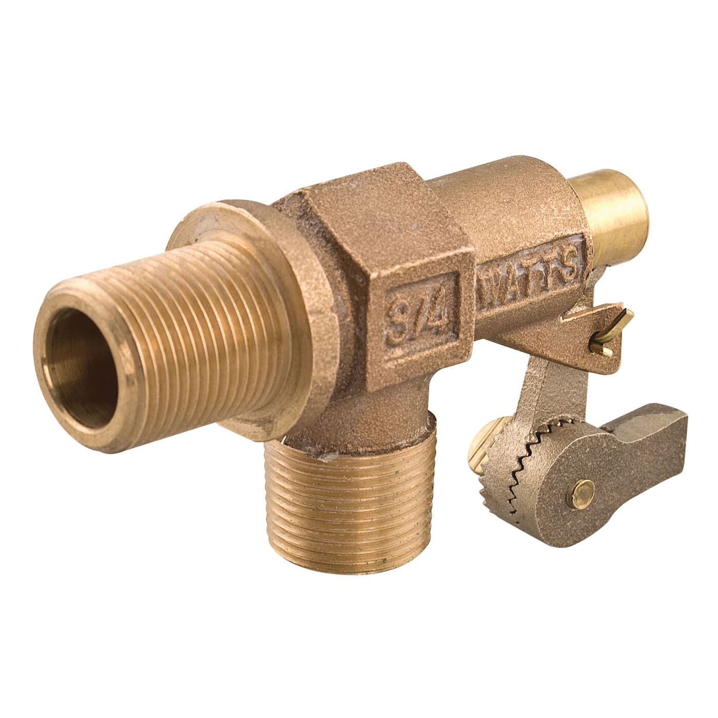 Watts 750 0780009 Mechanical Float Valve, 3/4 in, MNPT, Bronze Body