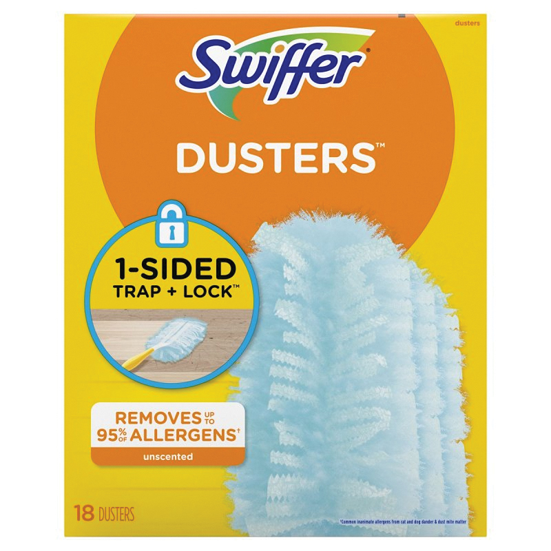 99036 Refill Duster, 6 in Head, Microfiber Head, Light Blue
