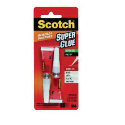 AD112T Super Glue, Gel, Sharp Irritating, Straw/Transparent White, 0.07 oz, Tube