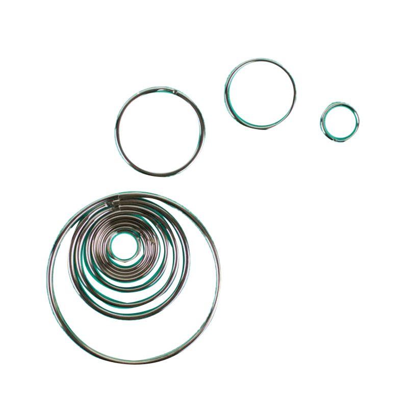Lucky Line 76202 Key Ring, Split Ring, 3/4 in Ring, Nickel-Plated