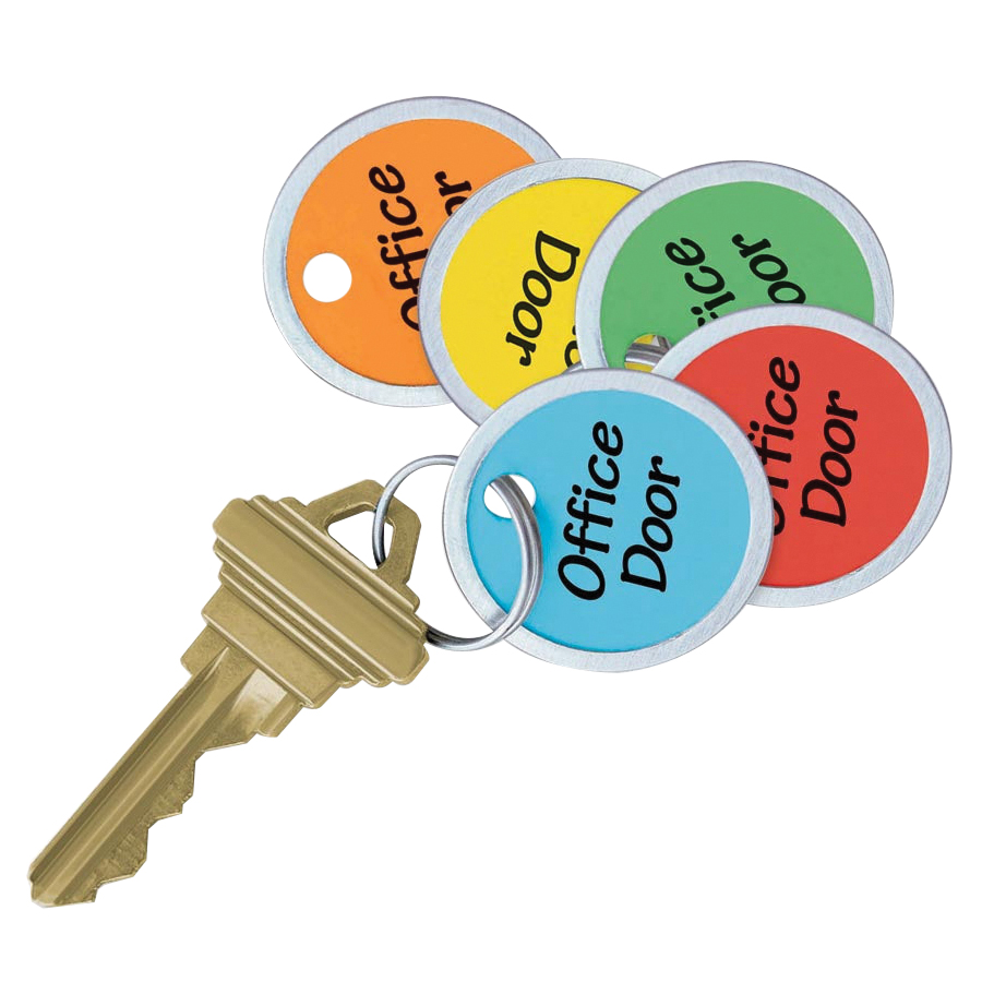 Lucky Line 28529 Key Tag, Metal/Paper, Assorted