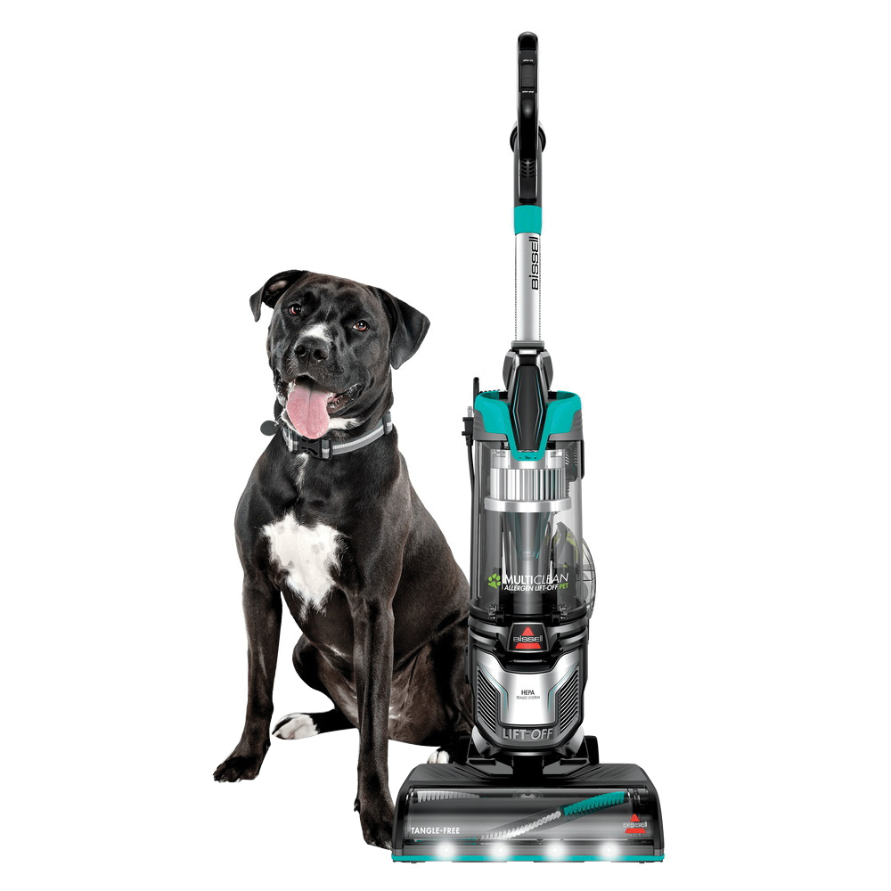 MultiClean Series 2852 Bagless Vacuum, HEPA Filter, 30 ft L Cord, Black/Electric Blue Accent