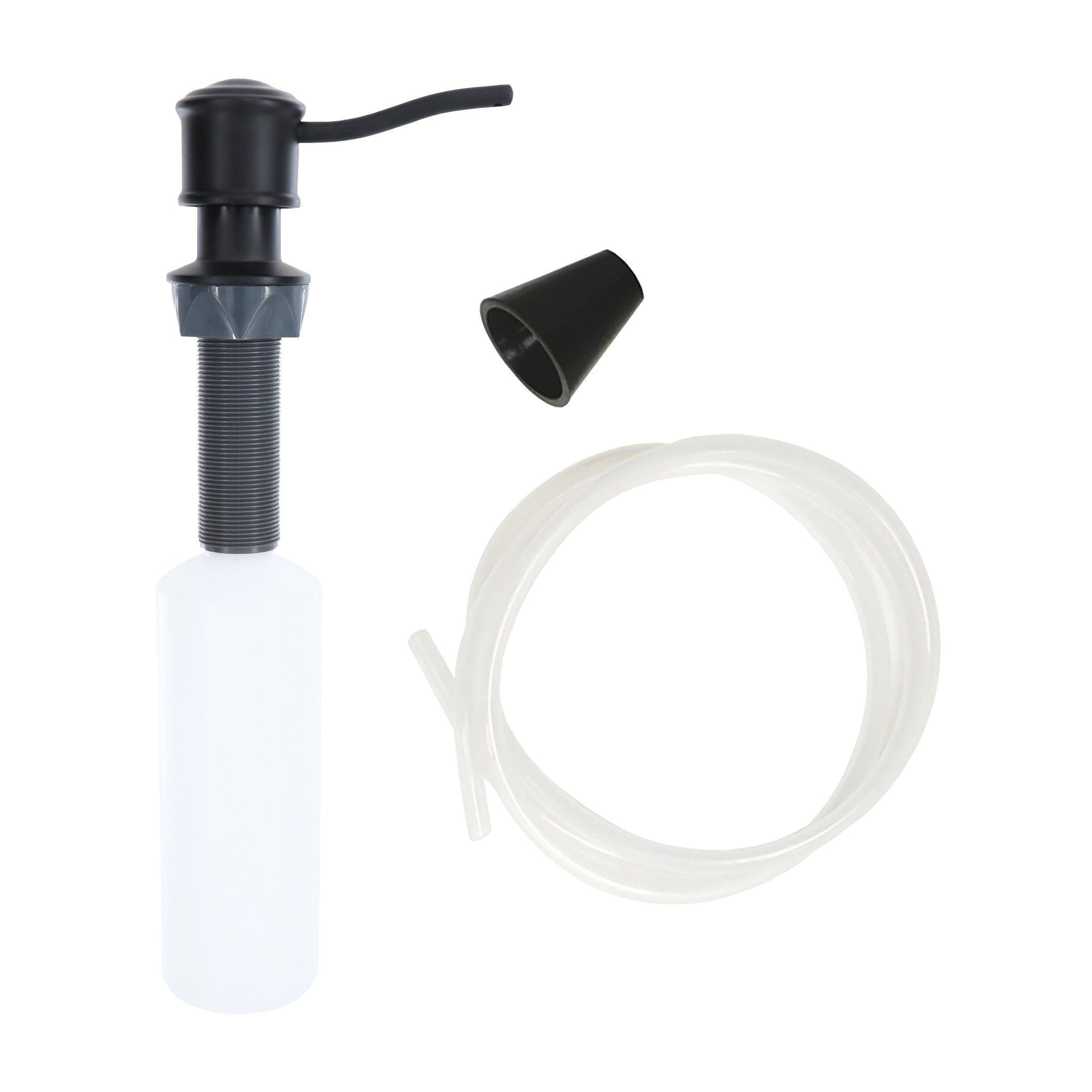 12032 Universal Soap Dispenser with Curved Nozzle, Plastic, Matte