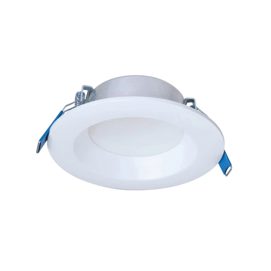Halo LT4-DM Series LT4069FS351EWHDMR Recyclable Canless Downlight, 6.97 W, 120 V, LED Lamp, Plastic, White, Matte