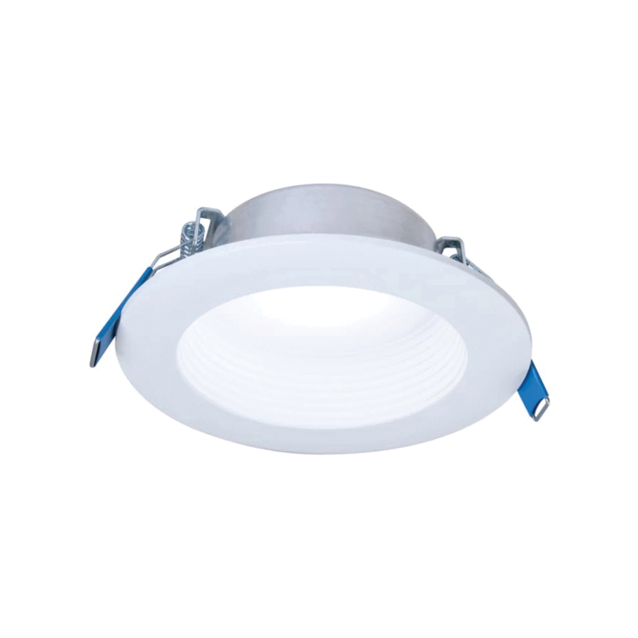 Halo LT4-DM Series LT4069FS351EWHDMR Recyclable Canless Downlight, 6.97 W, 120 V, LED Lamp, Plastic, White, Matte