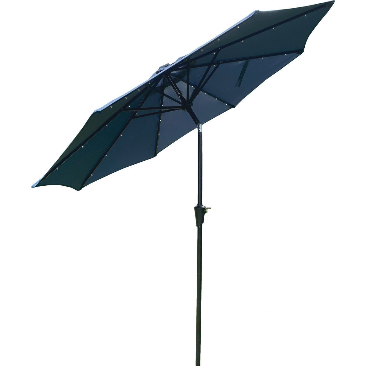 Outdoor Expressions 835227 Patio Umbrella with Solar LED Lights, 74.8 in H, 108 in W Canopy, Octagonal Canopy